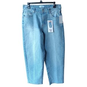 Vanilla Star Sparkle Jeans in a barrel-leg